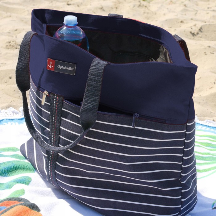Torba plażowa na ramię duża PRESTIGE COLECTIONS Captain Mike XL