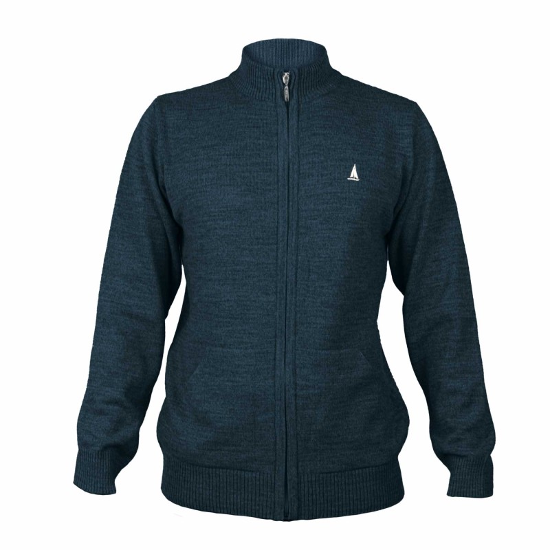 Sweter męski rozpinany czarny Captain Mike