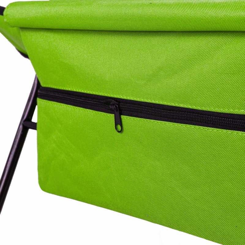 Lekki leżak plażowy, rozkładana mata z regulowanym oparciem Captain Mike