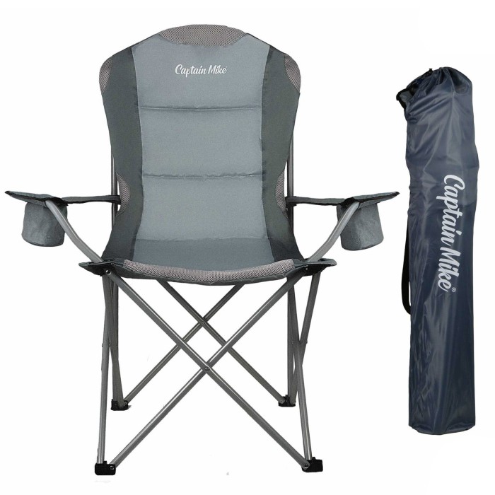 Krzesło ogrodowe wędkarskie plażowe składane fotel turystyczny Captain Mike