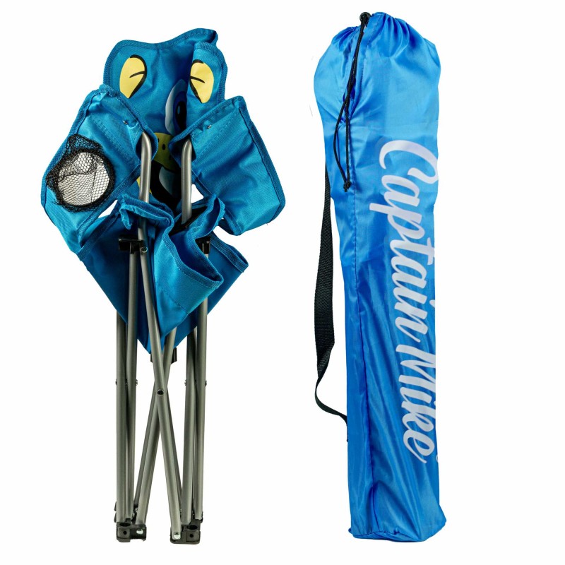 Krzesełko Dziecięce Składane Turystyczne Plażowe Ogrodowe Niedźwiadek dla Dziecka Captain Mike