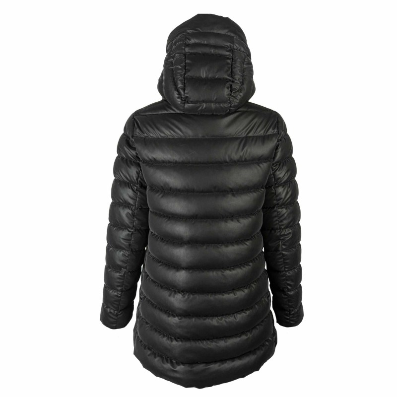 Kurtka damska zimowa puchowa z kapturem LIVIGNO czarna