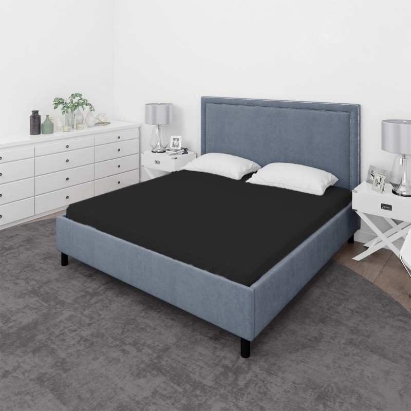 Prześcieradło z gumką Captain Mike 180 x 200 czarne