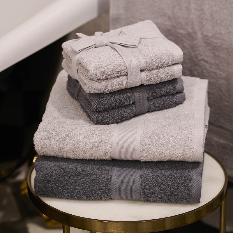 Zestaw 2x ręcznik do twarzy do rąk 30x50cm 100% pakistańska bawełna 600 GSM czerwony