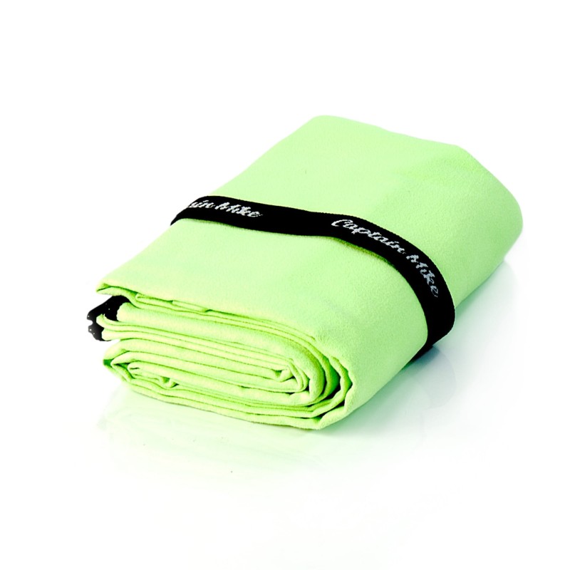 Ręcznik z mikrofibry szybkoschnący plażowy zielony 110x175 cm Captain Mike