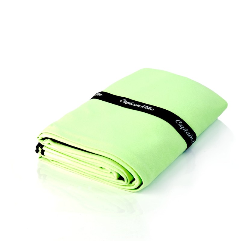 Ręcznik z mikrofibry szybkoschnący plażowy zielony 110x175 cm Captain Mike