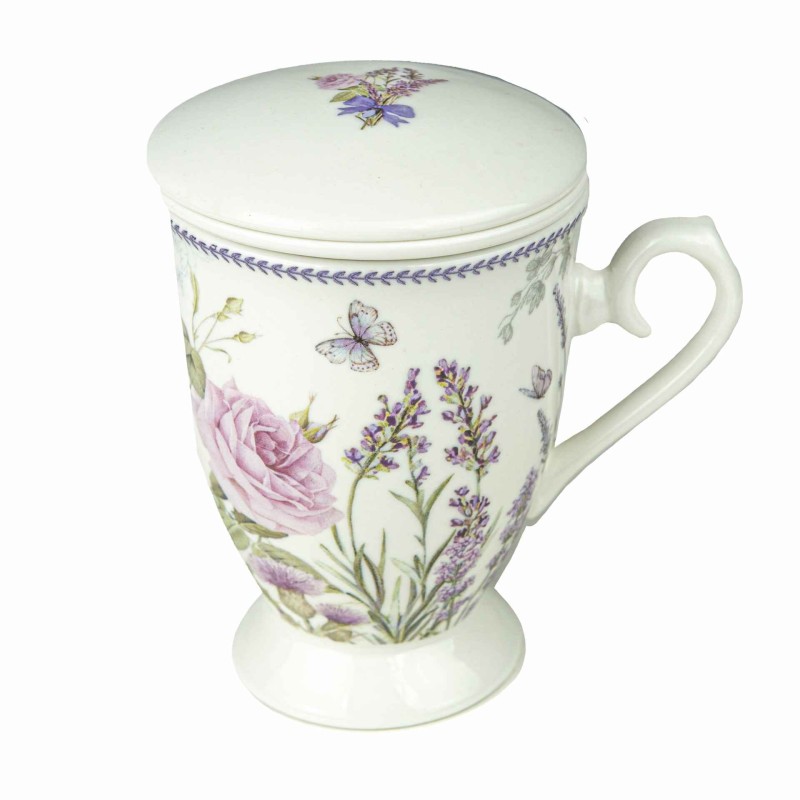 Porcelanowy kubek z zaparzaczem w ozdobnym kartoniku Captain Mike