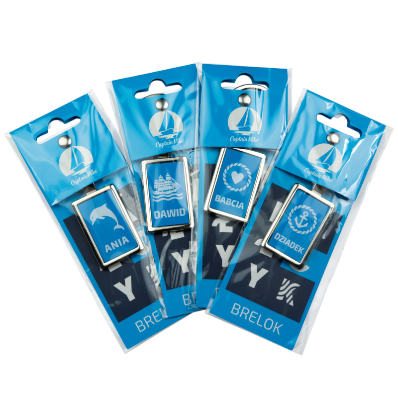 Marynistyczny brelok do kluczy z nadrukiem Tata Captain Mike