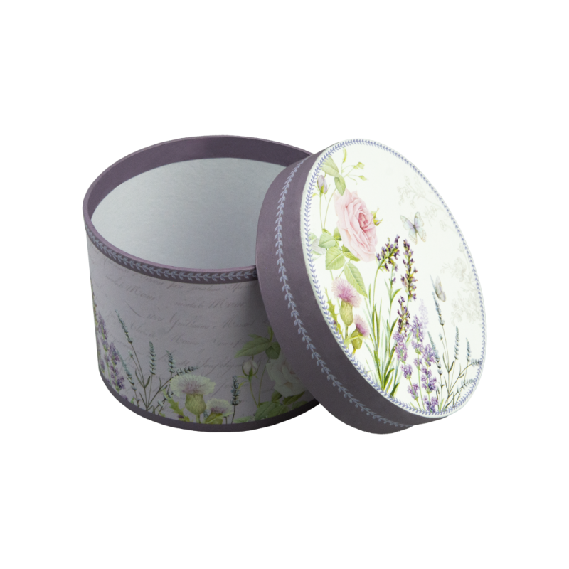 Pudełko prezentowe ozdobne okrągłe NA PREZENT na biżuterię Captain Mike