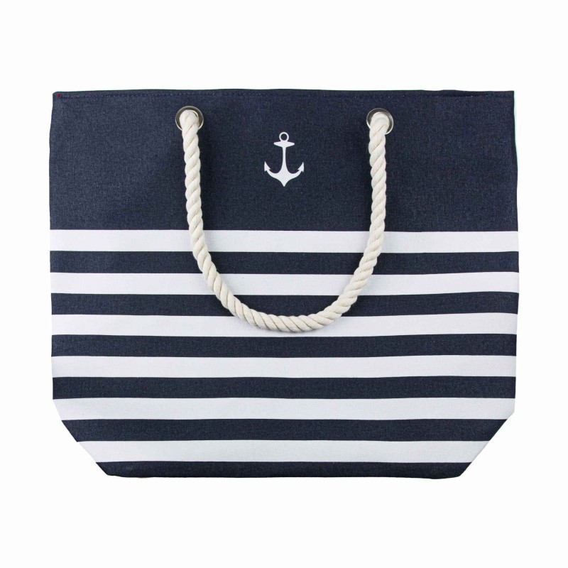 Torba plażowa Captain Mike marynarska żeglarska duża w paski L