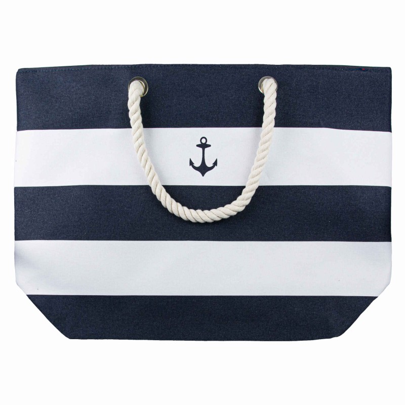 Torba plażowa Captain Mike marynarska żeglarska duża w pasy XL