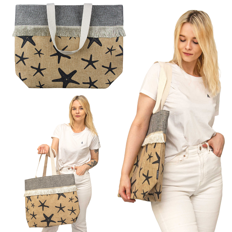 Torba plażowa Captain Mike marynarska żeglarska duża boho XL