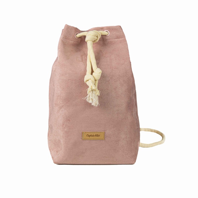 Plecak damski worek elegancki miejski różowy  Captain Mike