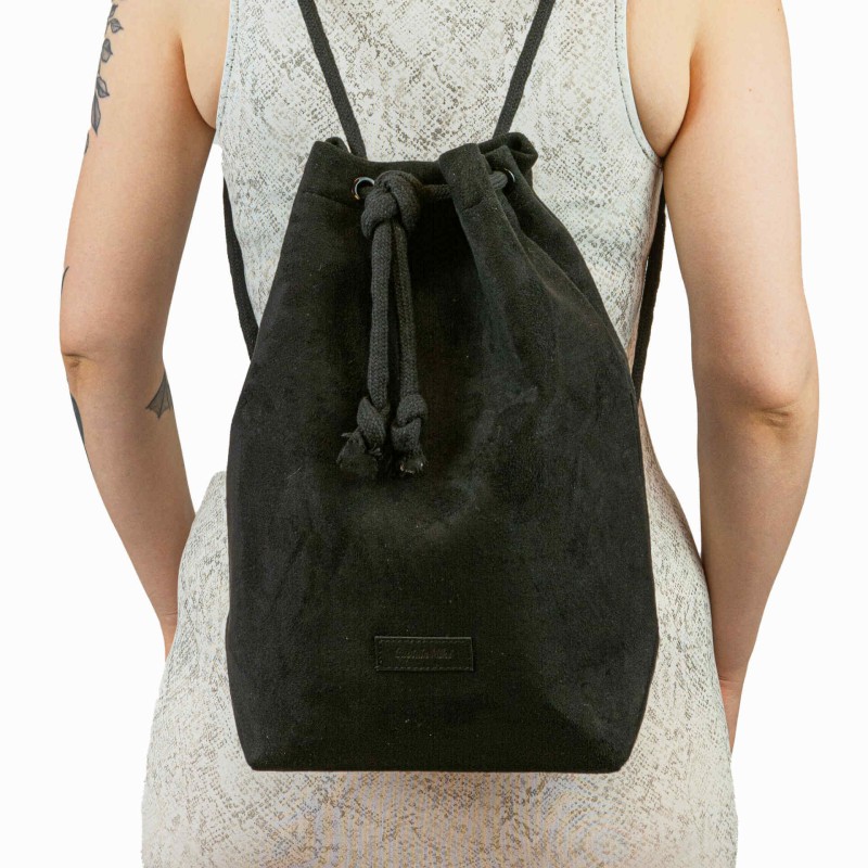 Plecak damski worek elegancki miejski czarny Captain Mike