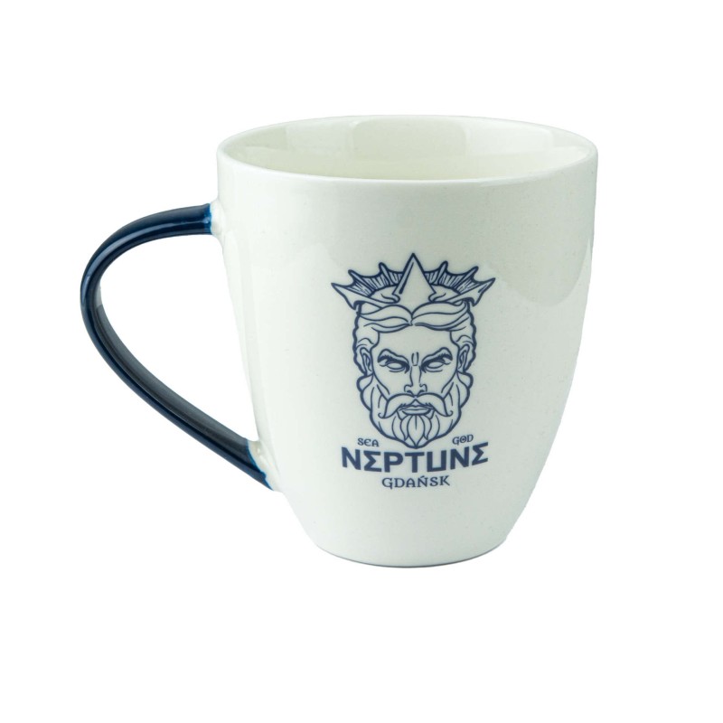 Duży kubek ceramiczny NEPTUNE GDAŃSK pamiątka znad morza prezent DANZIG Captain Mike