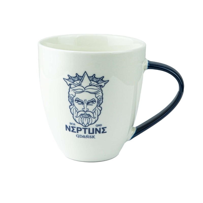 Duży kubek ceramiczny NEPTUNE GDAŃSK pamiątka znad morza prezent DANZIG Captain Mike