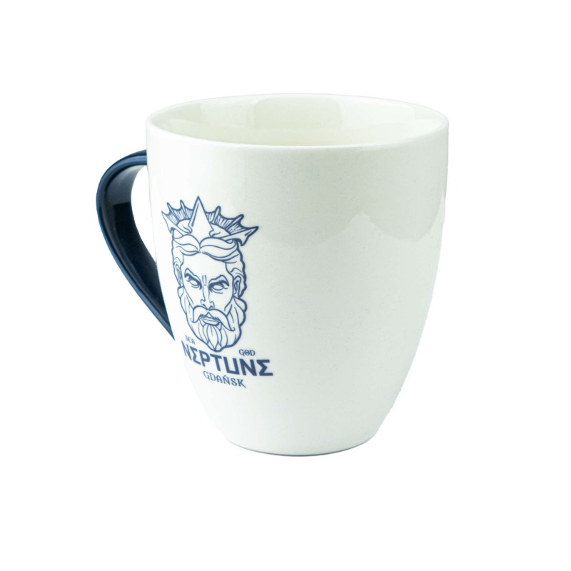 Duży kubek ceramiczny NEPTUNE GDAŃSK pamiątka znad morza prezent DANZIG Captain Mike