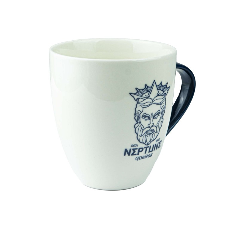 Duży kubek ceramiczny NEPTUNE GDAŃSK pamiątka znad morza prezent DANZIG Captain Mike