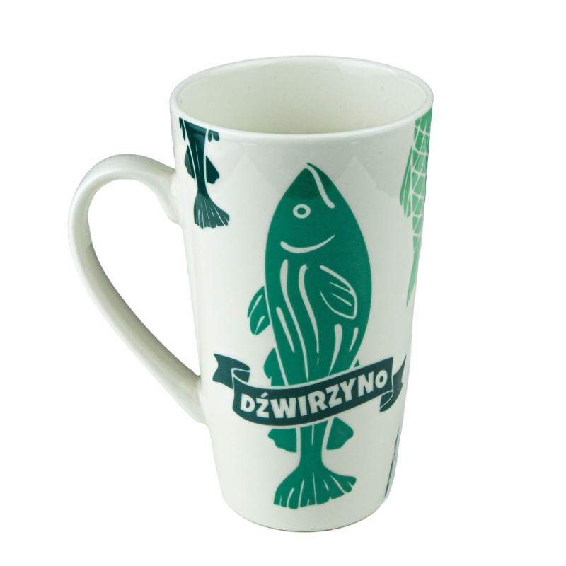 Duży kubek ceramiczny DŹWIRZYNO pamiątka znad morza prezent Captain Mike