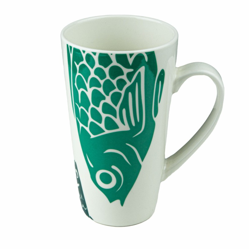 Duży kubek ceramiczny DŹWIRZYNO pamiątka znad morza prezent Captain Mike