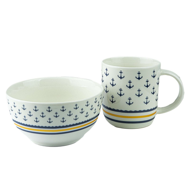 Miseczka salaterka ceramiczna miska do zupy morska Captain Mike