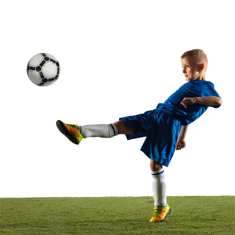 Piłka nożna rozmiar 5 FLYING MIKE piłka do nogi na TRENING Boisko Biała