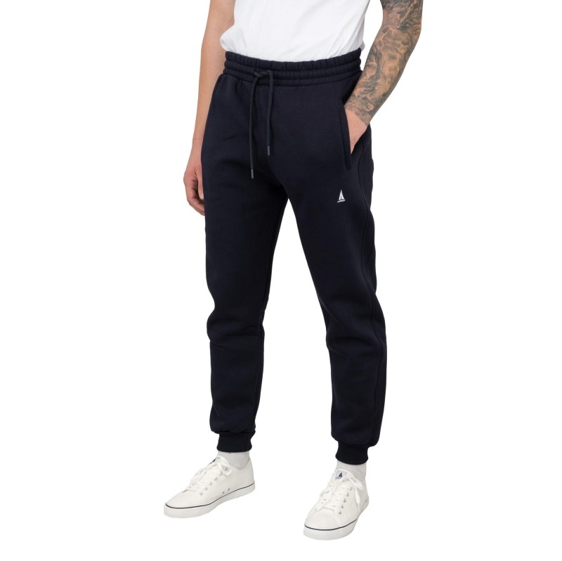 Spodnie dresowe męskie ocieplane granatowe Captain Mike