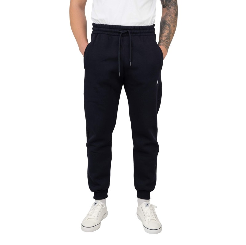 Spodnie dresowe męskie ocieplane granatowe Captain Mike