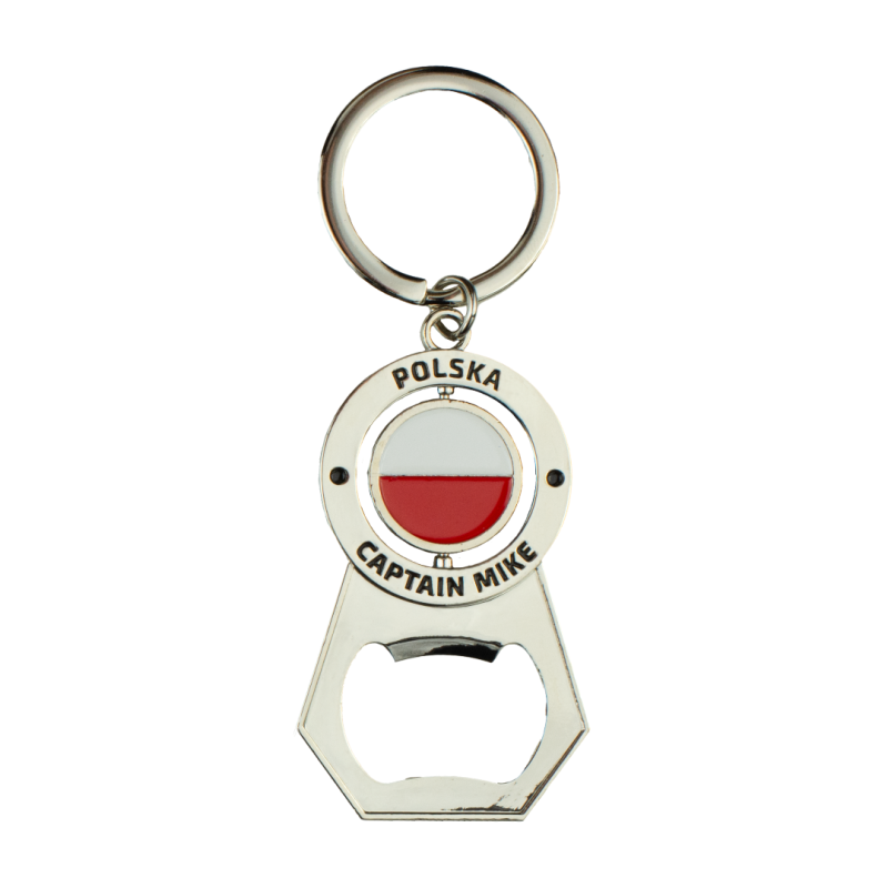 Marynistyczny brelok do kluczy otwieracz do piwa zawieszka Polska Captain Mike