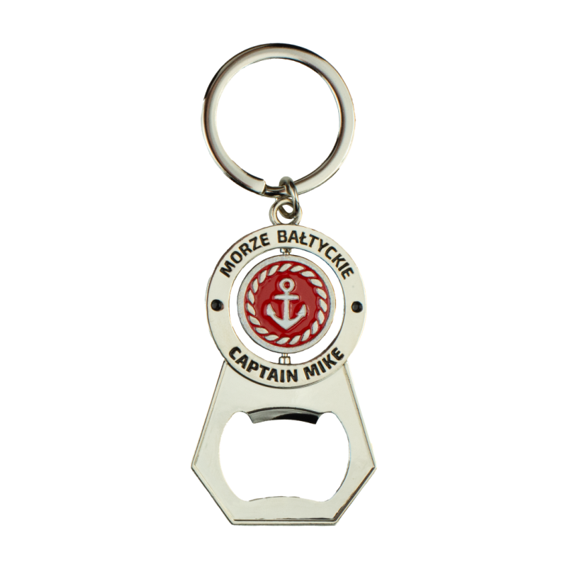 Marynistyczny brelok do kluczy otwieracz do piwa zawieszka Polska Captain Mike
