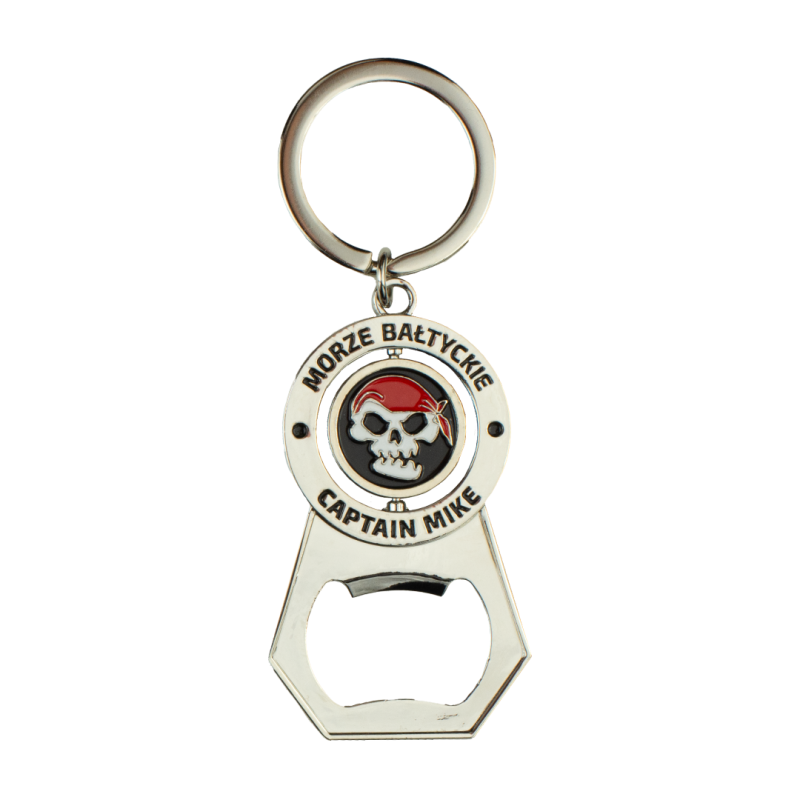 Marynistyczny brelok do kluczy otwieracz do piwa zawieszka Pirat Captain Mike