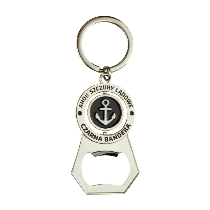 Marynistyczny brelok do kluczy otwieracz do piwa zawieszka Pirat Captain Mike