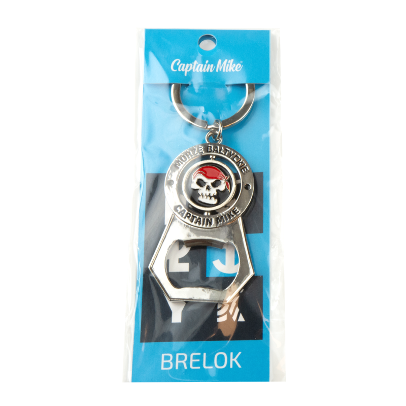 Marynistyczny brelok do kluczy otwieracz do piwa zawieszka Pirat Captain Mike