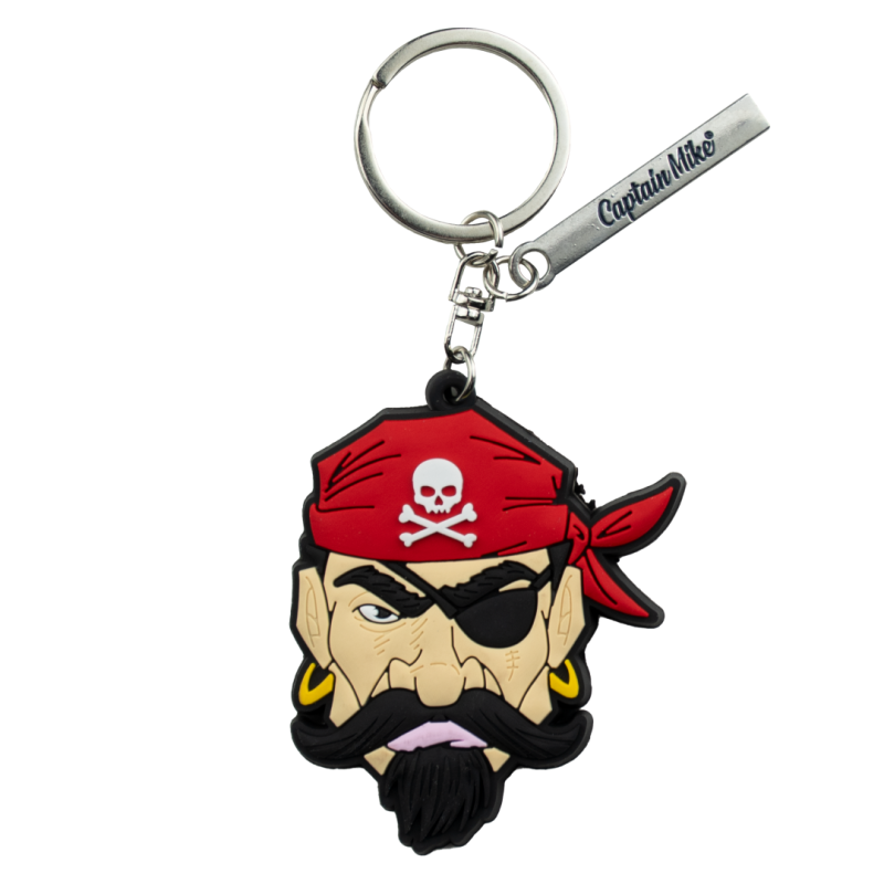 Brelok do kluczy zawieszka pirat z chustą Captain Mike