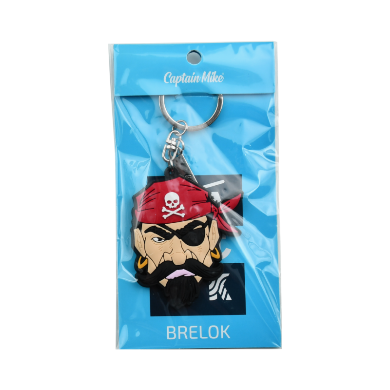 Brelok do kluczy zawieszka pirat z chustą Captain Mike