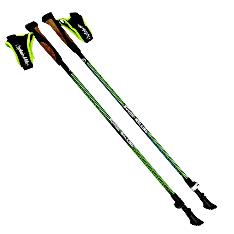 Kijki do chodzenia 50% karbon NORDIC WALKING Regulacja ZESTAW Captain Mike