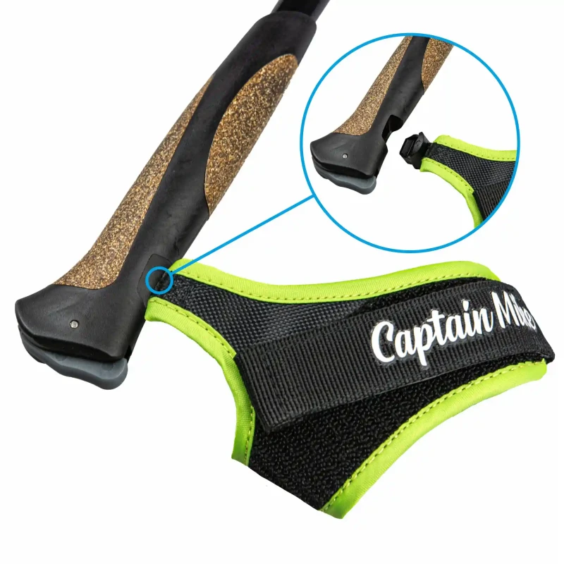 Kijki do chodzenia 50% karbon NORDIC WALKING Regulacja ZESTAW Captain Mike