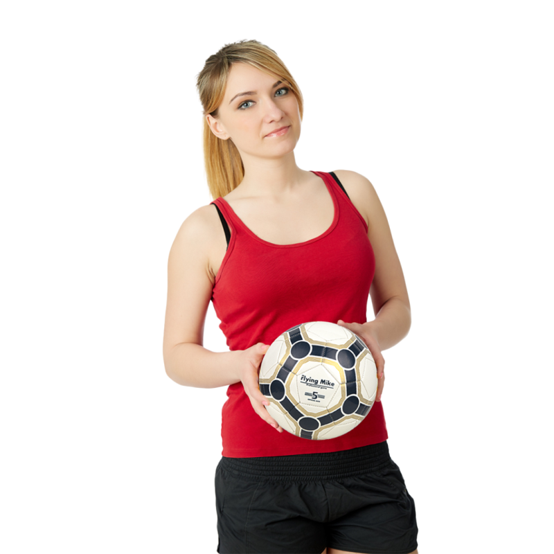 Piłka nożna rozmiar 5 FLYING MIKE piłka do nogi na TRENING Boisko Biała