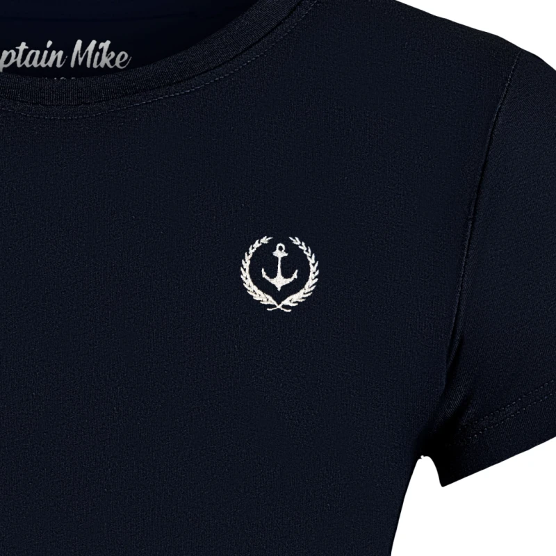 T-SHIRT damski koszulka Z HAFTEM BAWEŁNA TURECKA Captain Mike