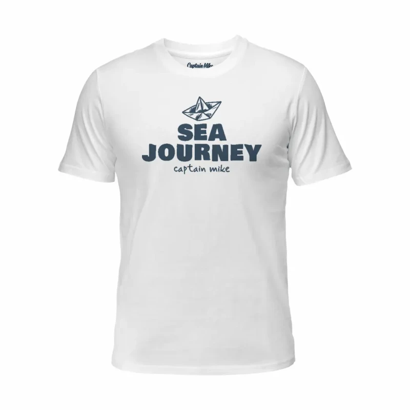 Koszulka męska BAWEŁNA TURECKA T-shirt SEA JOURNEY