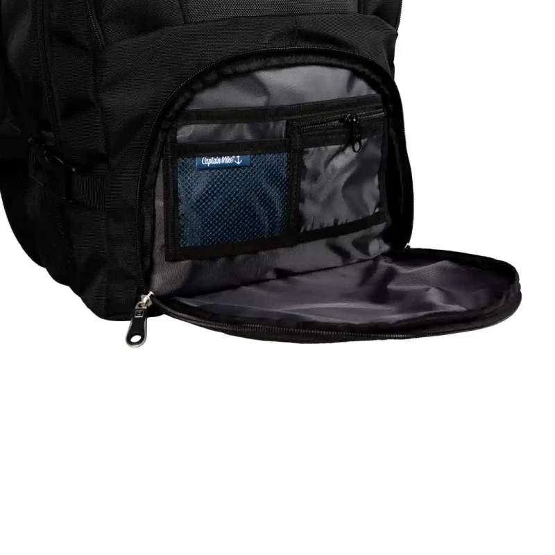 Plecak turystyczny 46x35x19 do samolotu 40L podróżny bagaż podręczny czarny LARCH