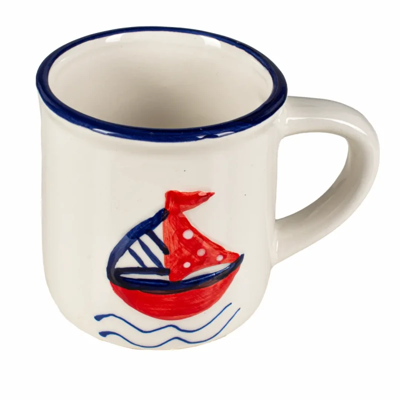 Kubek ceramiczny z motywem żaglówki Captain Mike 300ml