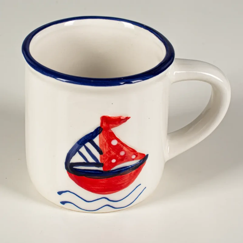 Kubek ceramiczny z motywem żaglówki Captain Mike 300ml