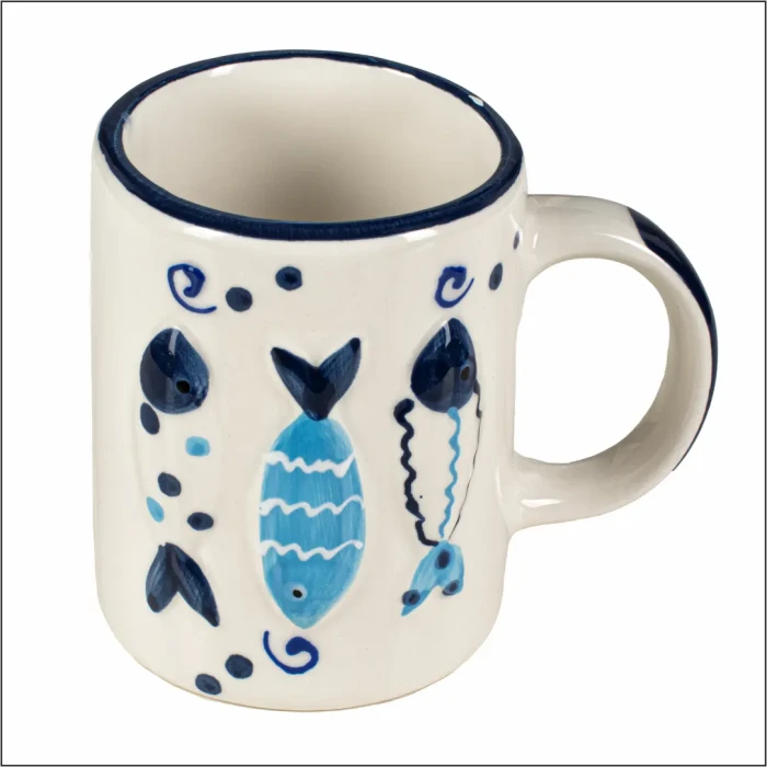Kubek ceramiczny z motywem ryb Captain Mike 290ml