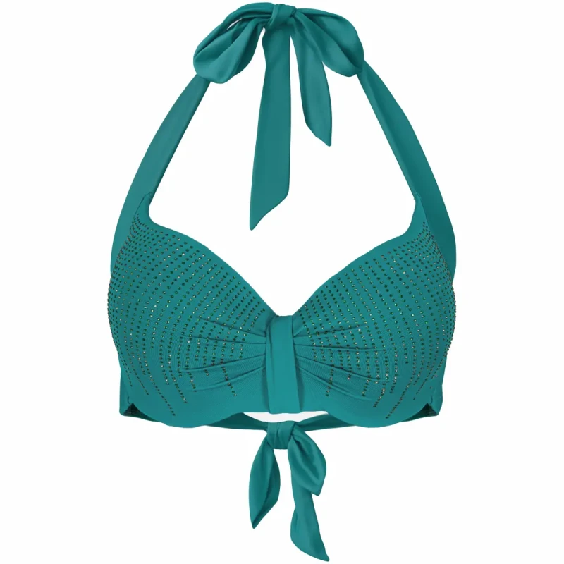 GÓRA od stroju kąpielowego TOP PLUS SIZE turkusowy  Captain Mike