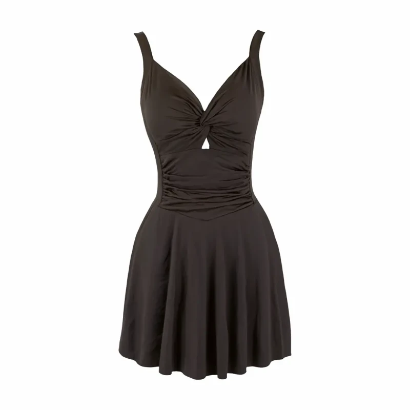 GÓRA od stroju kąpielowego PLUS SIZE TANKINI czarny Captain Mike