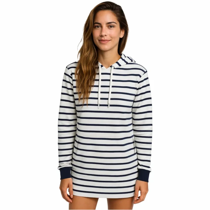 Bluza tunika marynistyczna biała w granatowe paski Captain Mike 