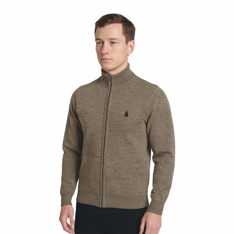 Sweter męski rozpinany beżowy Captain Mike