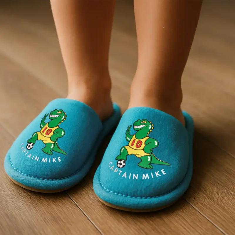 Kapcie dziecięce laczki Football piłka nożna wygodne wsuwane Captain Mike