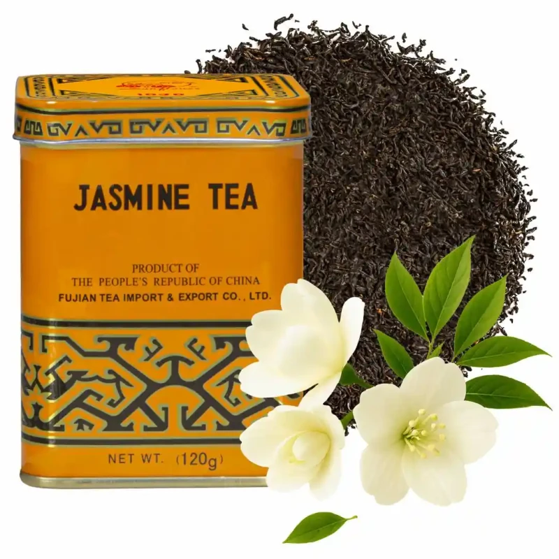 Zestaw prezentowy – porcelanowy czajniczek z filiżanką + herbata jaśminowa